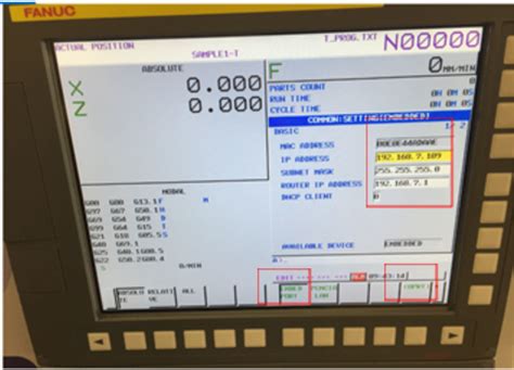 cnc ping|Fanuc ETHERNET PC .